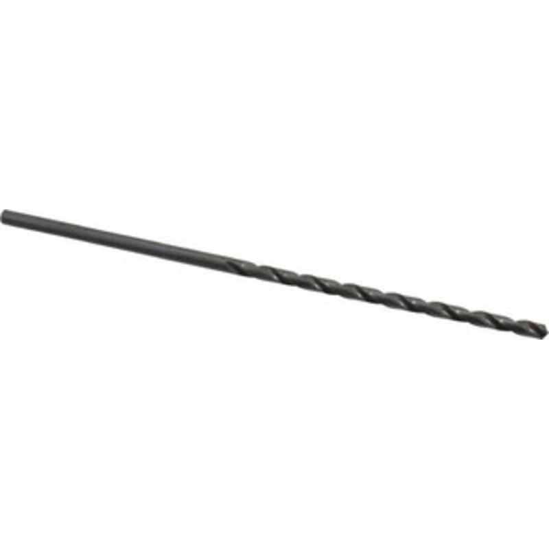 Value Collection #27 118 Spiral Flute High Speed Steel Taper Length Drill Bit Oxide Finish, 3 Flute Length, 5-3/8 OAL, Standard Point, Straight Shank 01408277 – 01408277