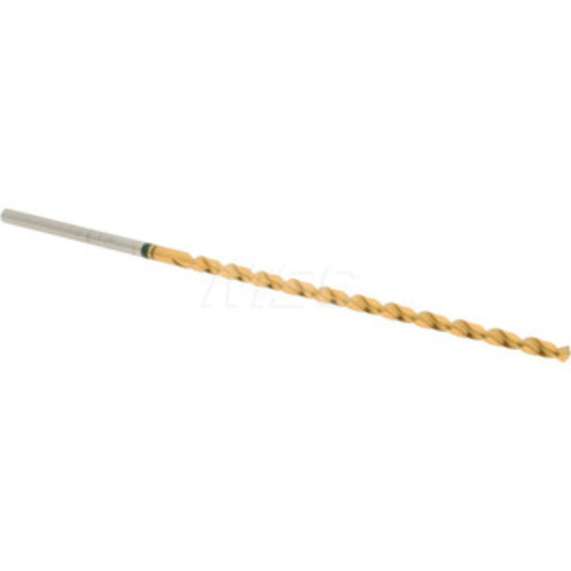 Accupro #43 130 Spiral Flute Vanadium High Speed Steel Taper Length Drill Bit TiN Finish, 59mm Flute Length, 90mm OAL, Split Point, Straight Shank 1GL0226-AC – 56518137