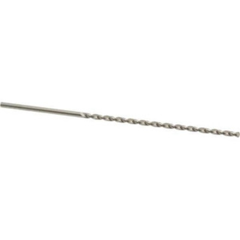 Accupro #49 130 Parabolic Flute Vanadium High Speed Steel Taper Length Drill Bit Bright Finish, 2-3/32 Flute Length, 3-5/32 OAL, Split Point, Straight Shank 1100185-AC – 45769320