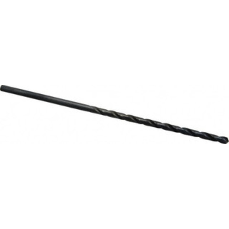 Chicago-Latrobe #18 118 Spiral Flute High Speed Steel Taper Length Drill Bit Oxide Finish, 3-3/8 Flute Length, 5-3/4 OAL, Standard Point, Straight Shank, Series 120 50308 – 81408189