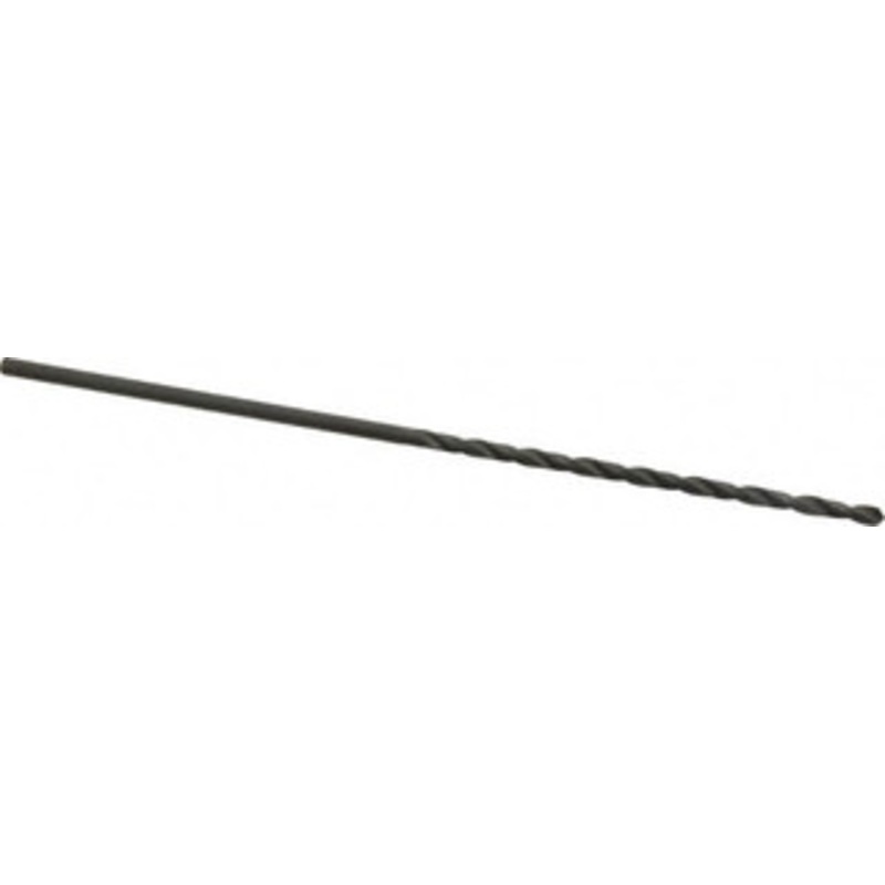 Chicago-Latrobe #34 118 Spiral Flute High Speed Steel Taper Length Drill Bit Oxide Finish, 2-3/4 Flute Length, 5-1/8 OAL, Standard Point, Straight Shank, Series 120 50324 – 81408346
