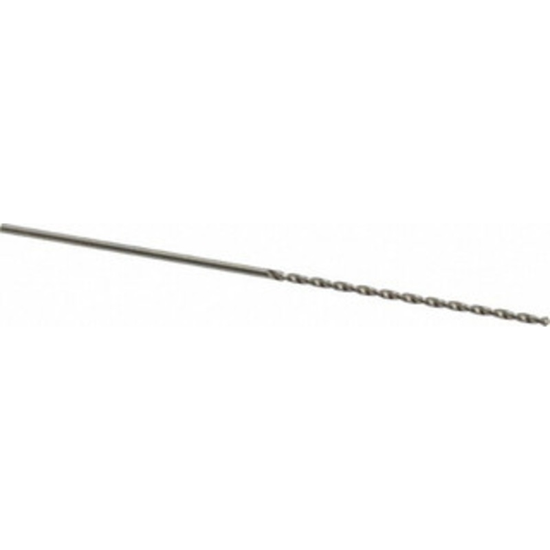 Chicago-Latrobe #60 118 Spiral Flute High Speed Steel Taper Length Drill Bit Bright Finish, 1-1/8 Flute Length, 2-1/4 OAL, Standard Point, Straight Shank, Series 120B 50270 – 81555609