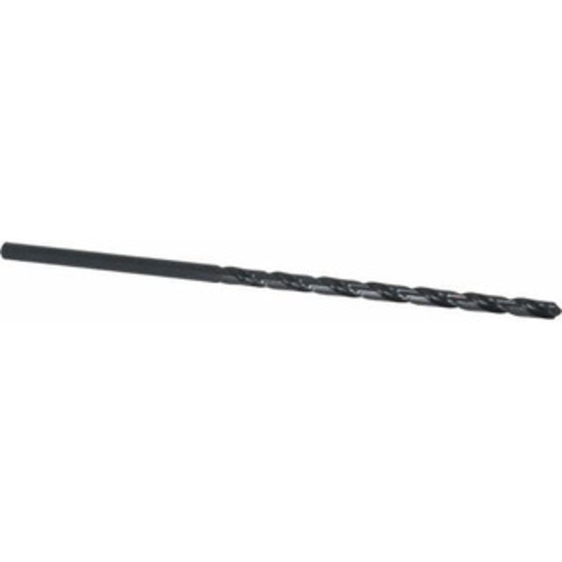 Chicago-Latrobe #7 118 Spiral Flute High Speed Steel Taper Length Drill Bit Oxide Finish, 3-5/8 Flute Length, 6 OAL, Standard Point, Straight Shank, Series 120 50297 – 81408072