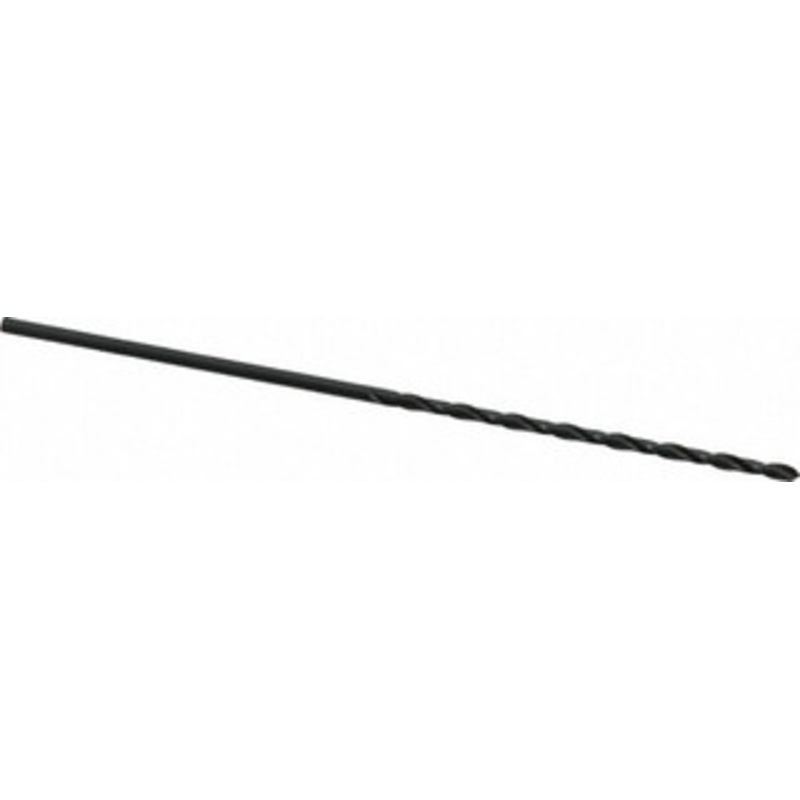 Cleveland Twist Drill #41 118 Spiral Flute High Speed Steel Taper Length Drill Bit Oxide Finish, 2-1/2 Flute Length, 4-5/8 OAL, Standard Point, Straight Shank, Series 2510 C08644 – 63725410