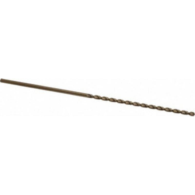 Cleveland Twist Drill #41 135 Parabolic Flute Cobalt Taper Length Drill Bit Oxide/Gold Finish, 2-1/2 Flute Length, 4-5/8 OAL, Split Point, Straight Shank, Series 2575 C16764 – 02148351