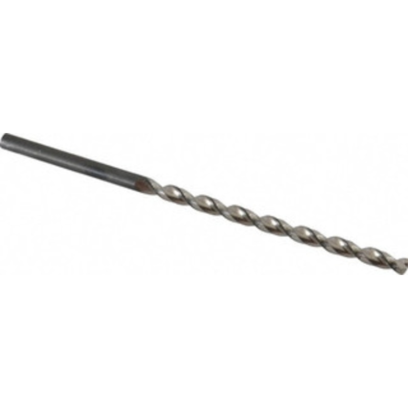 Guhring #3 130 Parabolic Flute High Speed Steel Taper Length Drill Bit Bright Finish, 3-19/32 Flute Length, 5-15/32 OAL, Standard Point, Straight Shank, Series 535 9005350054100 – 85765030