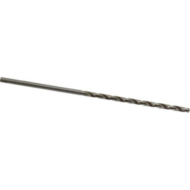 Precision Twist Drill #24 118 Spiral Flute High Speed Steel Taper Length Drill Bit Bright Finish, 3 Flute Length, 5-3/8 OAL, Standard Point, Straight Shank, Series R52 052024 – 78558509