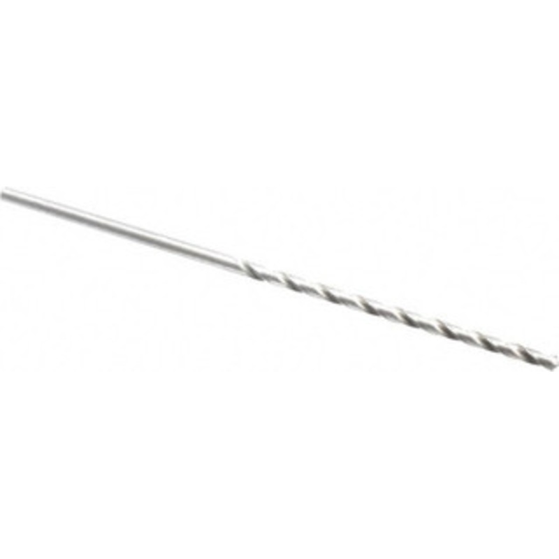 Precision Twist Drill #28 118 Spiral Flute High Speed Steel Taper Length Drill Bit Bright Finish, 3 Flute Length, 5-3/8 OAL, Standard Point, Straight Shank, Series R52 052028 – 78558541