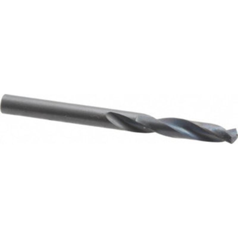 Precision Twist Drill #5 135 Spiral Flute High Speed Steel Screw Machine Drill Bit Oxide Finish, Right Hand Cut, 1-1/4 Flute Length, 2-3/8 OAL, Split Point, Straight Shank 041805 – 78547759