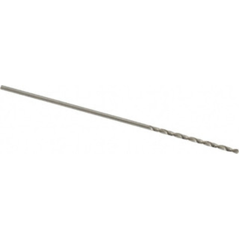 Precision Twist Drill #62 118 Spiral Flute High Speed Steel Taper Length Drill Bit Bright Finish, 3/4 Flute Length, 2 OAL, Standard Point, Straight Shank, Series R52 052062 – 78558889
