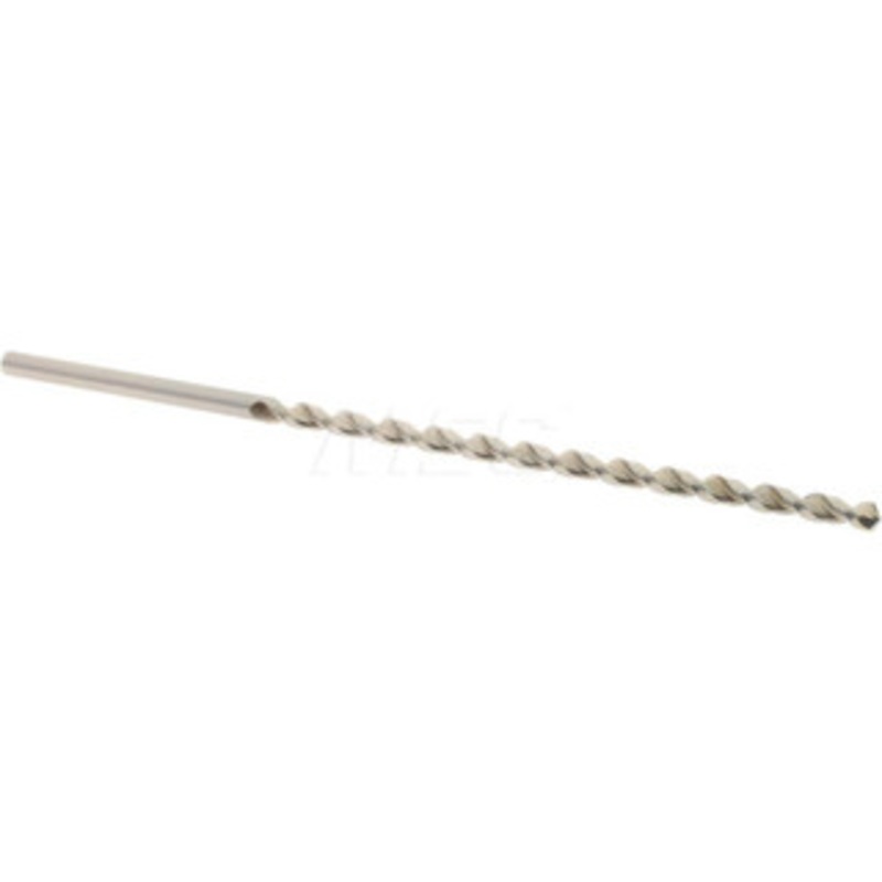 Accupro #33 130 Parabolic Flute Vanadium High Speed Steel Taper Length Drill Bit Bright Finish, 2-19/32 Flute Length, 3-15/16 OAL, Split Point, Straight Shank 1100287-AC – 85945970