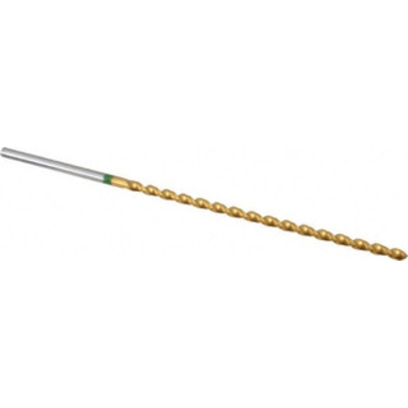 Accupro #46 130 Spiral Flute Vanadium High Speed Steel Taper Length Drill Bit TiN Finish, 56mm Flute Length, 85mm OAL, Split Point, Straight Shank 1GL0206-AC – 56518103