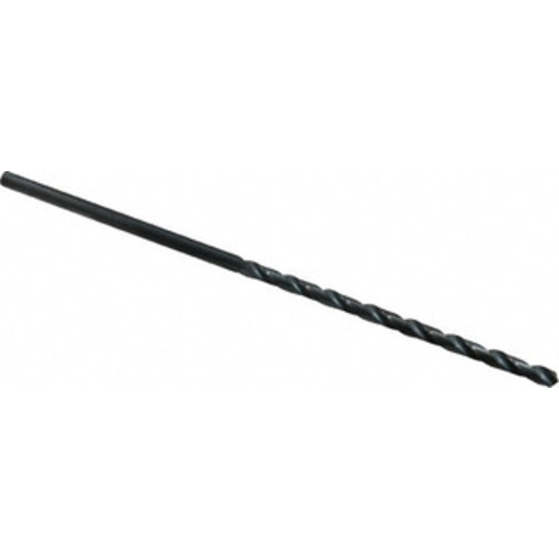 Chicago-Latrobe #27 118 Spiral Flute High Speed Steel Taper Length Drill Bit Oxide Finish, 3 Flute Length, 5-3/8 OAL, Standard Point, Straight Shank, Series 120 50317 – 81408270