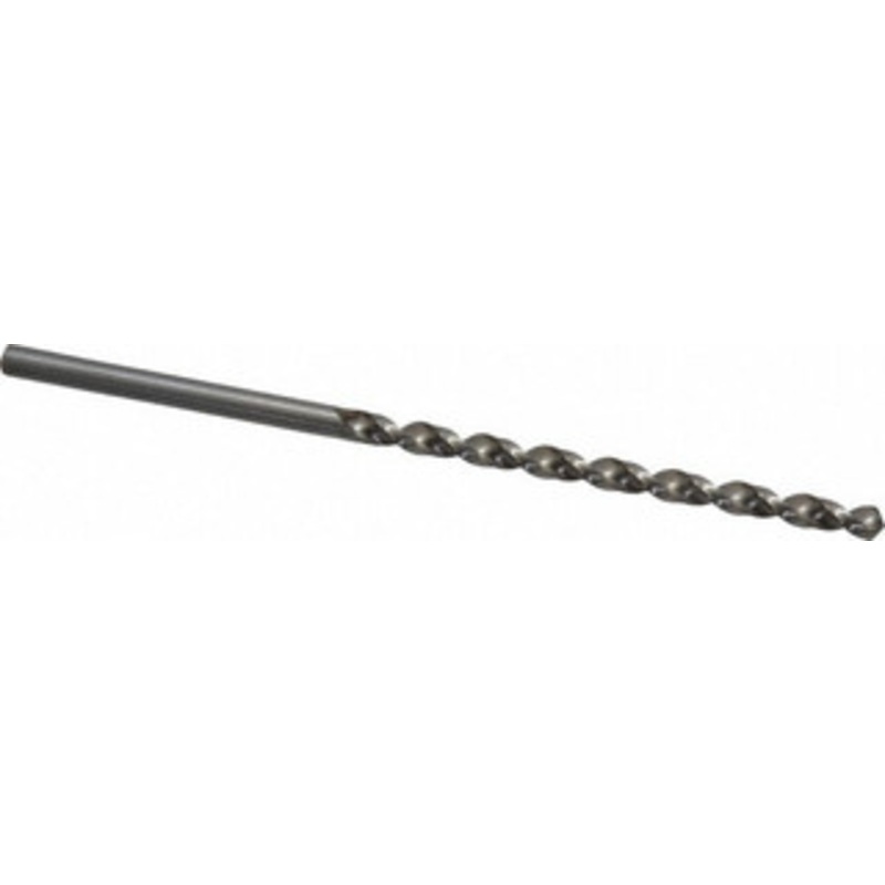Cleveland Twist Drill #1 118 Spiral Flute High Speed Steel Taper Length Drill Bit Bright Finish, 3-3/4 Flute Length, 6-1/8 OAL, Standard Point, Straight Shank, Series 2550 C09202 – 63728018