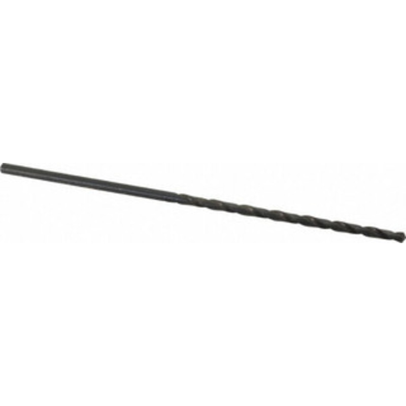 Cleveland Twist Drill #26 118 Spiral Flute High Speed Steel Taper Length Drill Bit Oxide Finish, 3 Flute Length, 5-3/8 OAL, Standard Point, Straight Shank, Series 2510 C08678 – 63725261