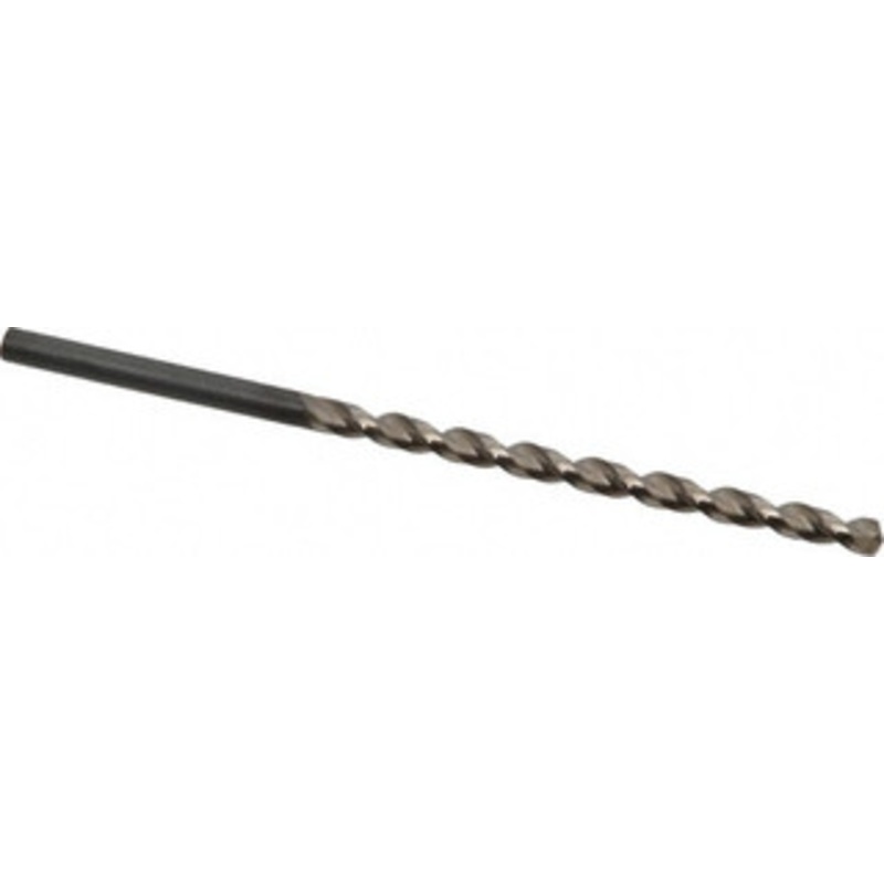 Guhring #5 130 Parabolic Flute Cobalt Taper Length Drill Bit Bright Finish, 3-7/16 Flute Length, 5-3/16 OAL, Standard Point, Straight Shank, Series 336 9003360052200 – 85768059