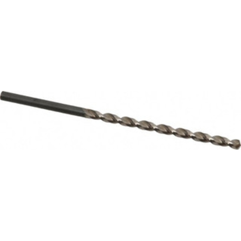 Guhring #7 130 Parabolic Flute Cobalt Taper Length Drill Bit Bright Finish, 3-7/16 Flute Length, 5-3/16 OAL, Standard Point, Straight Shank, Series 336 9003360051100 – 85768075