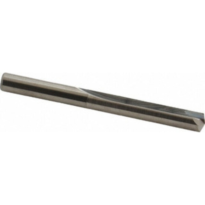 Hertel #2, 0.221, 140 Point, Solid Carbide Straight Flute Drill Bit Bright Finish, 1-5/16 Flute Length, 2-7/16 OAL 83246652 – 83246652