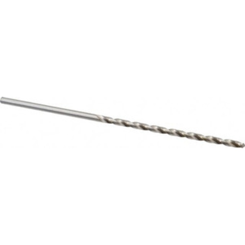 Precision Twist Drill #21 118 Spiral Flute High Speed Steel Taper Length Drill Bit Bright Finish, 3-3/8 Flute Length, 5-3/4 OAL, Standard Point, Straight Shank, Series R52 052021 – 78558475