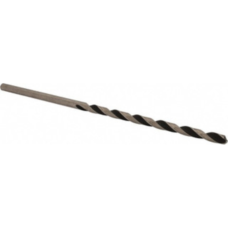 Value Collection #18 118 Spiral Flute High Speed Steel Taper Length Drill Bit Oxide Finish, 3-3/8 Flute Length, 5-3/4 OAL, Standard Point, Straight Shank 01408186 – 01408186