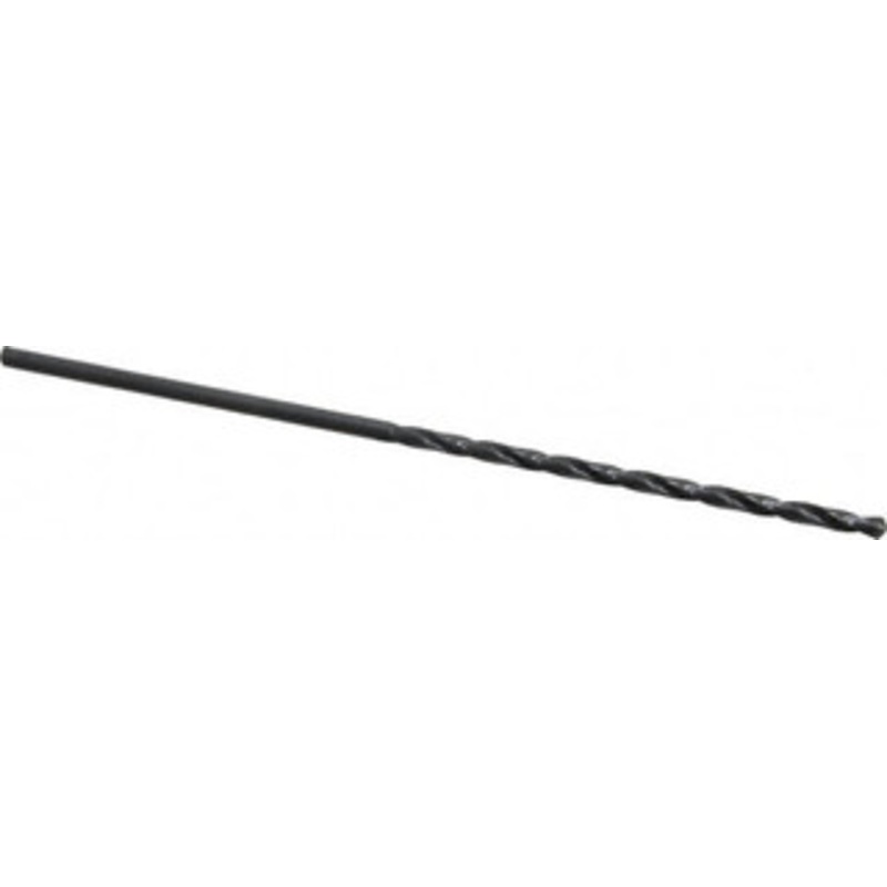 Value Collection #30 118 Spiral Flute High Speed Steel Taper Length Drill Bit Oxide Finish, 3 Flute Length, 5-3/8 OAL, Standard Point, Straight Shank 01408301 – 01408301