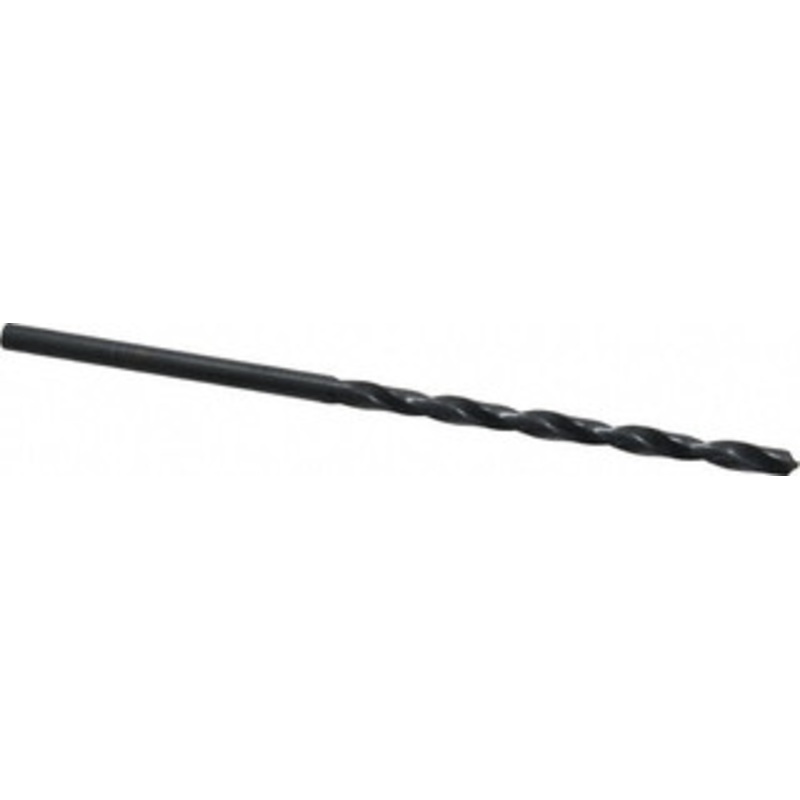 Value Collection #6 118 Spiral Flute High Speed Steel Taper Length Drill Bit Oxide Finish, 3-5/8 Flute Length, 6 OAL, Standard Point, Straight Shank 01408061 – 01408061