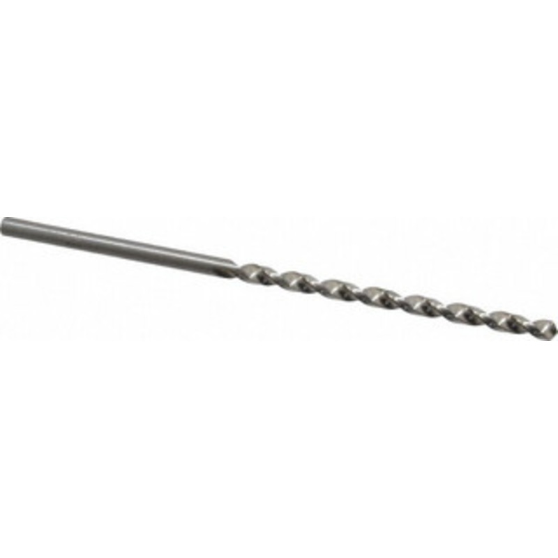Chicago-Latrobe #3 118 Spiral Flute High Speed Steel Taper Length Drill Bit Bright Finish, 3-5/8 Flute Length, 6 OAL, Standard Point, Straight Shank, Series 120B 50213 – 81555039
