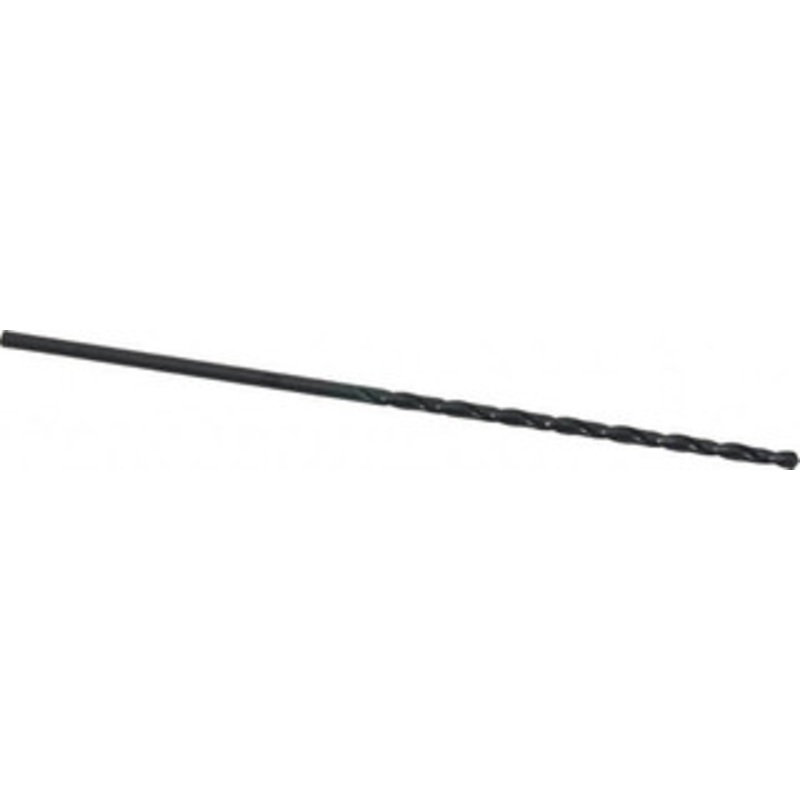 Chicago-Latrobe #38 118 Spiral Flute High Speed Steel Taper Length Drill Bit Oxide Finish, 2-1/2 Flute Length, 4-5/8 OAL, Standard Point, Straight Shank, Series 120 50328 – 81408387