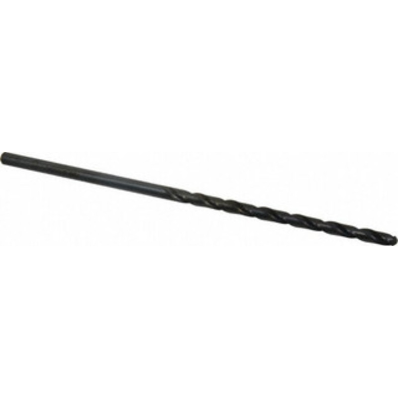 Chicago-Latrobe #8 118 Spiral Flute High Speed Steel Taper Length Drill Bit Oxide Finish, 3-5/8 Flute Length, 6 OAL, Standard Point, Straight Shank, Series 120 50298 – 81408080
