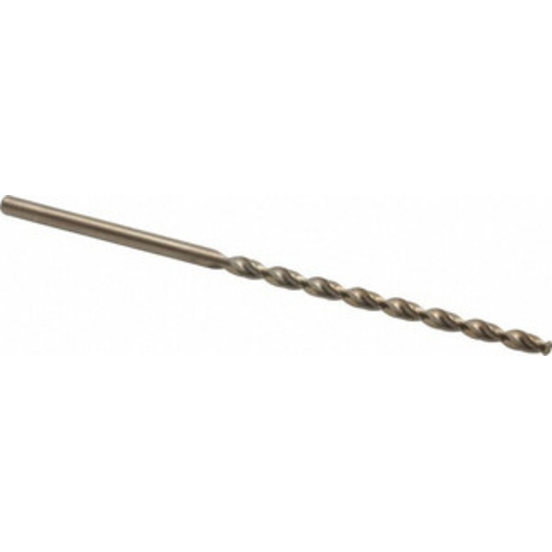 Cleveland Twist Drill #2 135 Parabolic Flute Cobalt Taper Length Drill Bit Oxide/Gold Finish, 3-3/4 Flute Length, 6-1/8 OAL, Split Point, Straight Shank, Series 2575 C16725 – 02147965