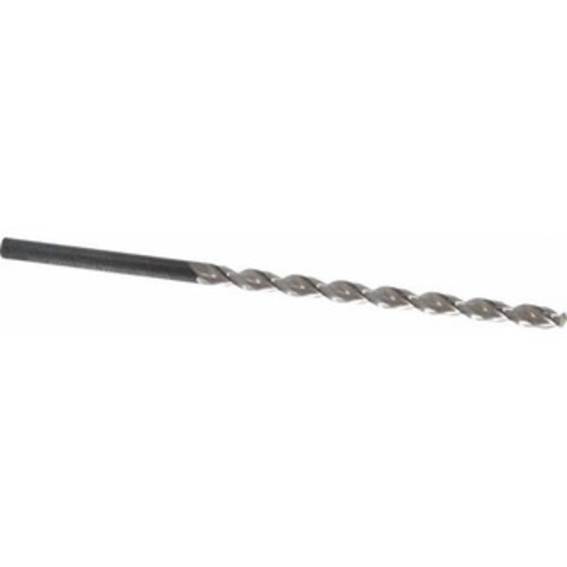 Guhring #3 130 Parabolic Flute Cobalt Taper Length Drill Bit Bright Finish, 3-19/32 Flute Length, 5-15/32 OAL, Standard Point, Straight Shank, Series 336 9003360054100 – 85768034