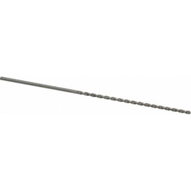 Guhring #60 130 Parabolic Flute Cobalt Taper Length Drill Bit Bright Finish, 1-5/16 Flute Length, 2-7/32 OAL, Standard Point, Straight Shank, Series 336 9003360010200 – 85768604
