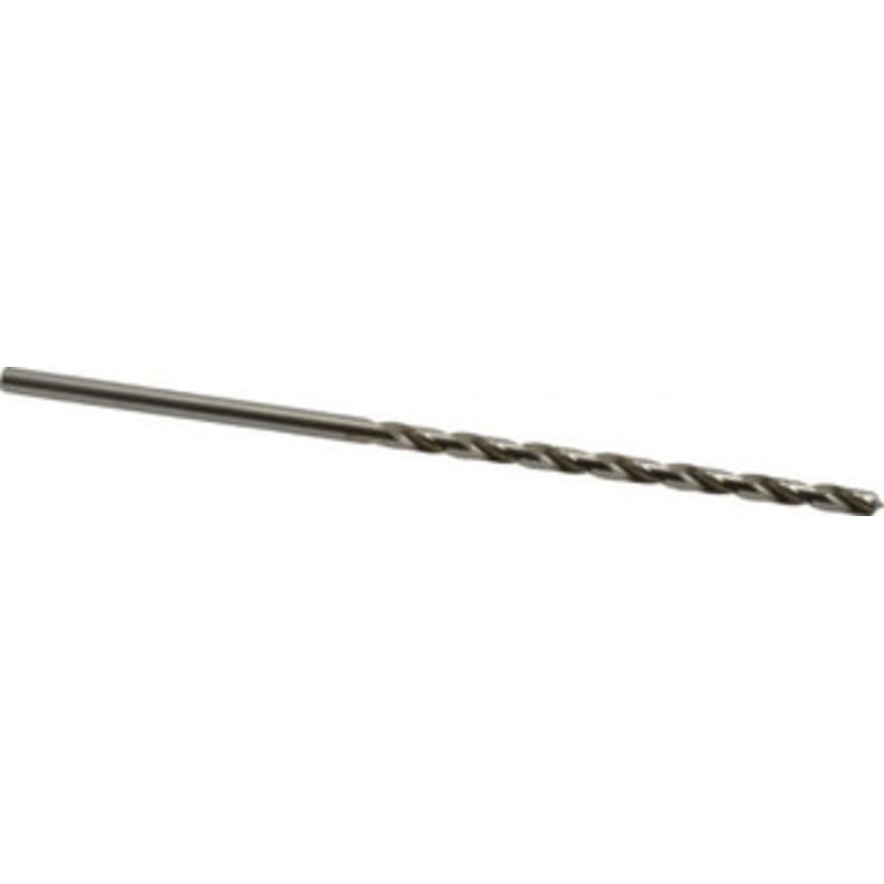 Precision Twist Drill #14 118 Spiral Flute High Speed Steel Taper Length Drill Bit Bright Finish, 3-3/8 Flute Length, 5-3/4 OAL, Standard Point, Straight Shank, Series R52 052014 – 78558400