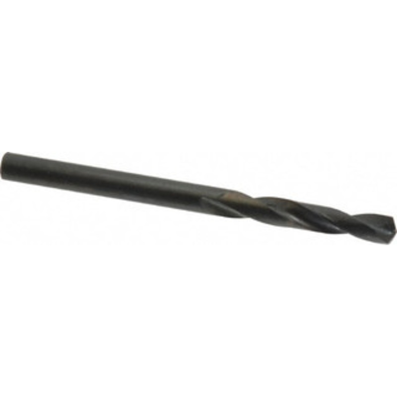 Precision Twist Drill #23 135 Spiral Flute High Speed Steel Screw Machine Drill Bit Oxide Finish, Right Hand Cut, 1 Flute Length, 2-1/16 OAL, Split Point, Straight Shank 041823 – 78547932
