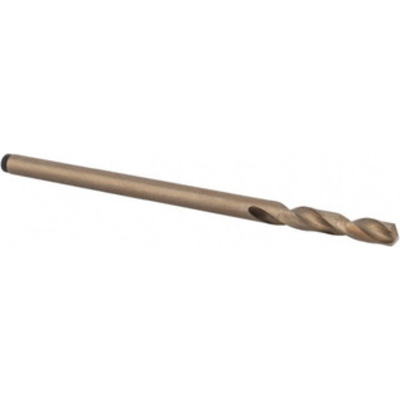 Precision Twist Drill #24 135 Spiral Flute Cobalt Screw Machine Drill Bit Oxide/Gold Finish, Right Hand Cut, 1 Flute Length, 3-1/8 OAL, Split Point, Straight Shank 058824 – 78569605