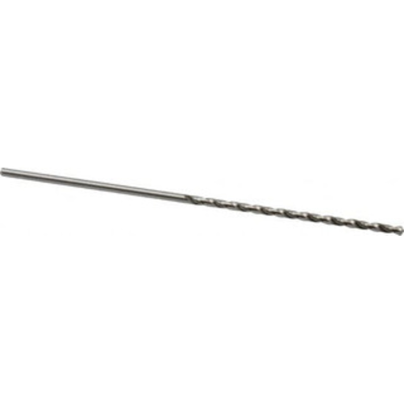 Precision Twist Drill #33 118 Spiral Flute High Speed Steel Taper Length Drill Bit Bright Finish, 2-3/4 Flute Length, 5-1/8 OAL, Standard Point, Straight Shank, Series R52 052033 – 78558590