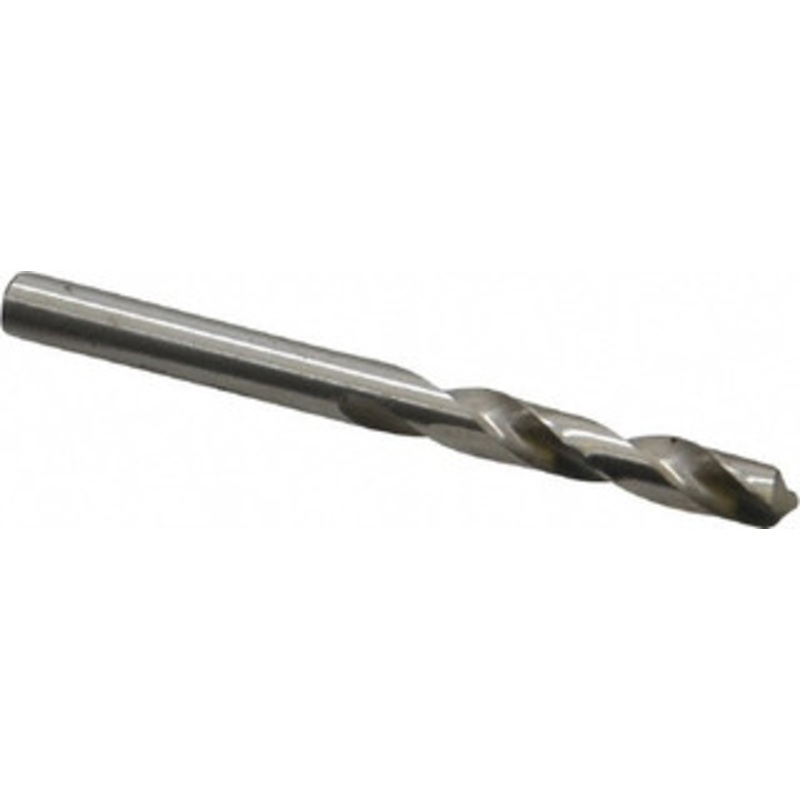 Precision Twist Drill #6 118 Spiral Flute High Speed Steel Screw Machine Drill Bit Bright Finish, Right Hand Cut, 1-1/4 Flute Length, 2-3/8 OAL, Standard Point, Straight Shank 041006 – 78545415