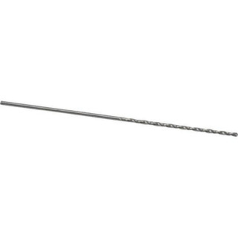 Precision Twist Drill #61 118 Spiral Flute High Speed Steel Taper Length Drill Bit Bright Finish, 1-1/8 Flute Length, 2-1/4 OAL, Standard Point, Straight Shank, Series R52 052061 – 78558871