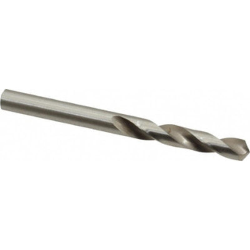 Precision Twist Drill #9 118 Spiral Flute High Speed Steel Screw Machine Drill Bit Bright Finish, Right Hand Cut, 1-3/16 Flute Length, 2-1/4 OAL, Standard Point, Straight Shank 041009 – 78545449
