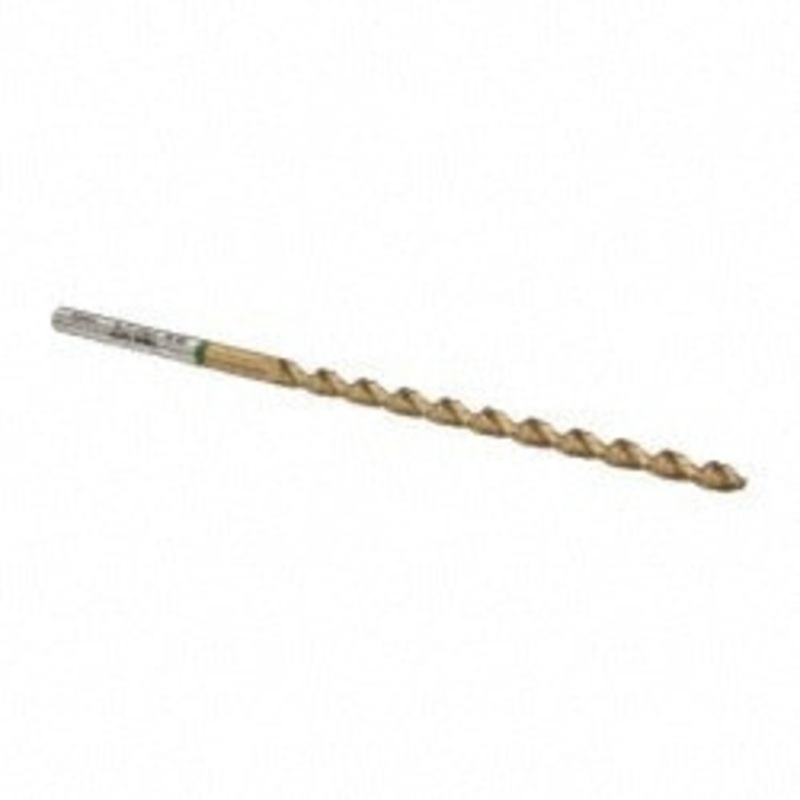 Accupro #17 130 Spiral Flute Vanadium High Speed Steel Taper Length Drill Bit TiN Finish, 82mm Flute Length, 126mm OAL, Split Point, Straight Shank 1GL0439-AC – 56518525