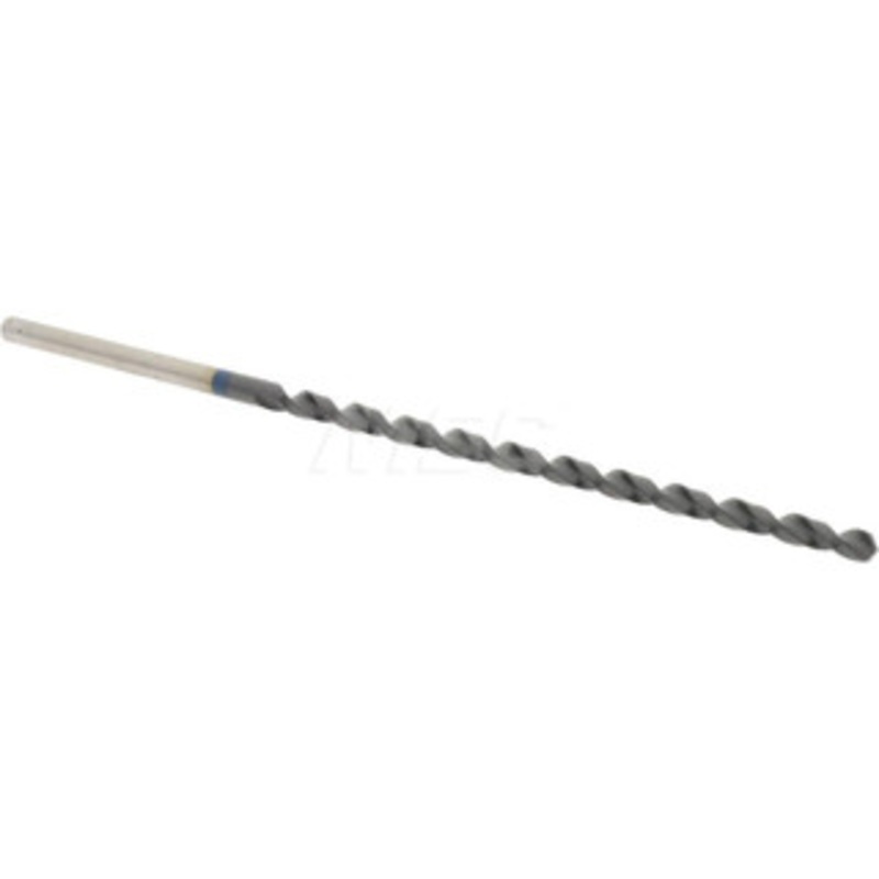 Accupro #37 118 Spiral Flute Vanadium High Speed Steel Taper Length Drill Bit TiAlN Finish, 62mm Flute Length, 95mm OAL, Split Point, Straight Shank 1BT0264-AC – 05494521