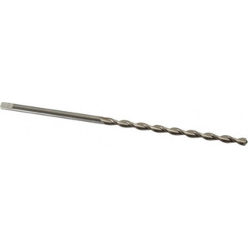 Cleveland Twist Drill #16 118 Parabolic Flute High Speed Steel Taper Length Drill Bit Bright Finish, 3-3/8 Flute Length, 5-3/4 OAL, Notched Point, Tanged Shank, Series 2565 C16235 – 68298249