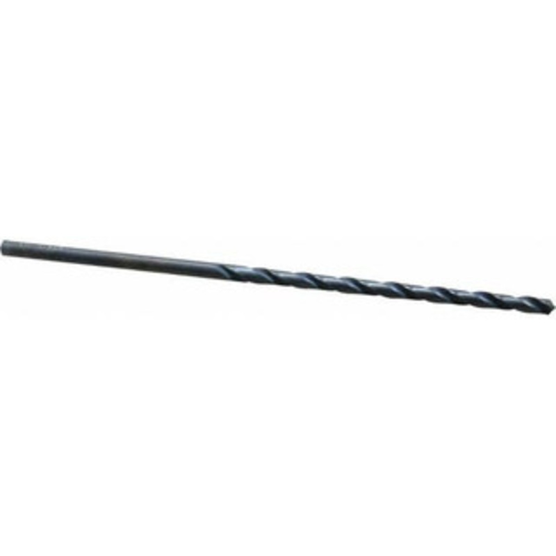 Cleveland Twist Drill #18 118 Spiral Flute High Speed Steel Taper Length Drill Bit Oxide Finish, 3-3/8 Flute Length, 5-3/4 OAL, Standard Point, Straight Shank, Series 2510 C08695 – 63725188