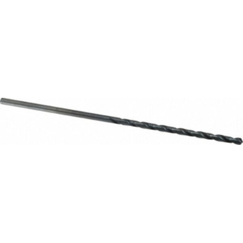 Cleveland Twist Drill #25 118 Spiral Flute High Speed Steel Taper Length Drill Bit Oxide Finish, 3 Flute Length, 5-3/8 OAL, Standard Point, Straight Shank, Series 2510 C08680 – 63725253