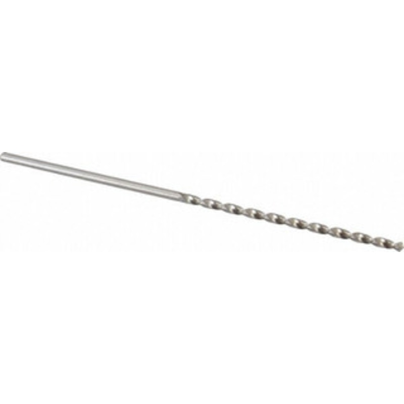 Cleveland Twist Drill #30 118 Spiral Flute High Speed Steel Taper Length Drill Bit Bright Finish, 3 Flute Length, 5-3/8 OAL, Standard Point, Straight Shank, Series 2550 C09137 – 63728307