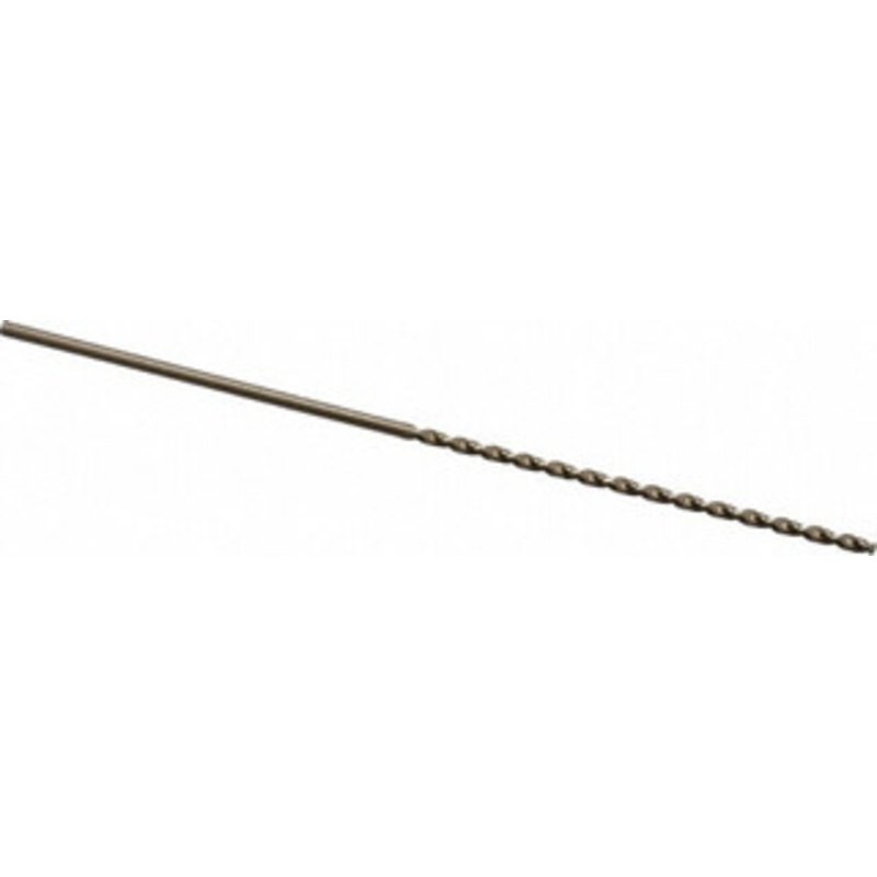 Cleveland Twist Drill #47 135 Parabolic Flute Cobalt Taper Length Drill Bit Oxide/Gold Finish, 2-1/4 Flute Length, 4-1/4 OAL, Split Point, Straight Shank, Series 2575 C16770 – 02148419