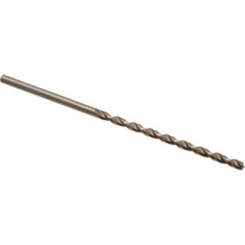 Cleveland Twist Drill #7 135 Parabolic Flute Cobalt Taper Length Drill Bit Oxide/Gold Finish, 3-5/8 Flute Length, 6 OAL, Split Point, Straight Shank, Series 2575 C16730 – 02148013