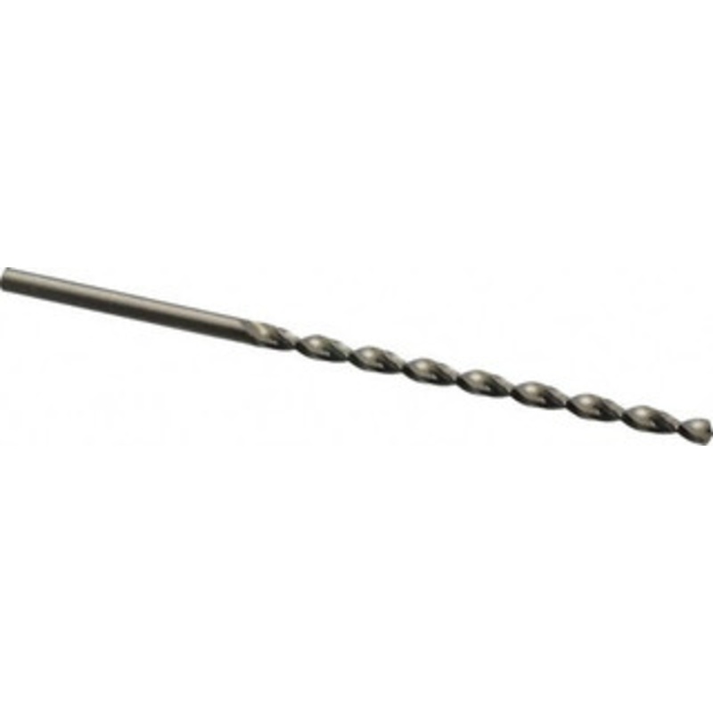 Guhring #21 130 Parabolic Flute High Speed Steel Taper Length Drill Bit Bright Finish, 3-1/16 Flute Length, 4-11/16 OAL, Standard Point, Straight Shank, Series 501 9005010040400 – 85771210