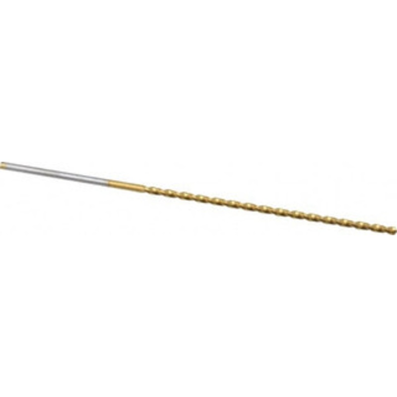 Guhring #54 130 Parabolic Flute High Speed Steel Taper Length Drill Bit TiN Finish, 1-25/32 Flute Length, 2-3/4 OAL, Standard Point, Straight Shank, Series 668 9006680014000 – 85825545