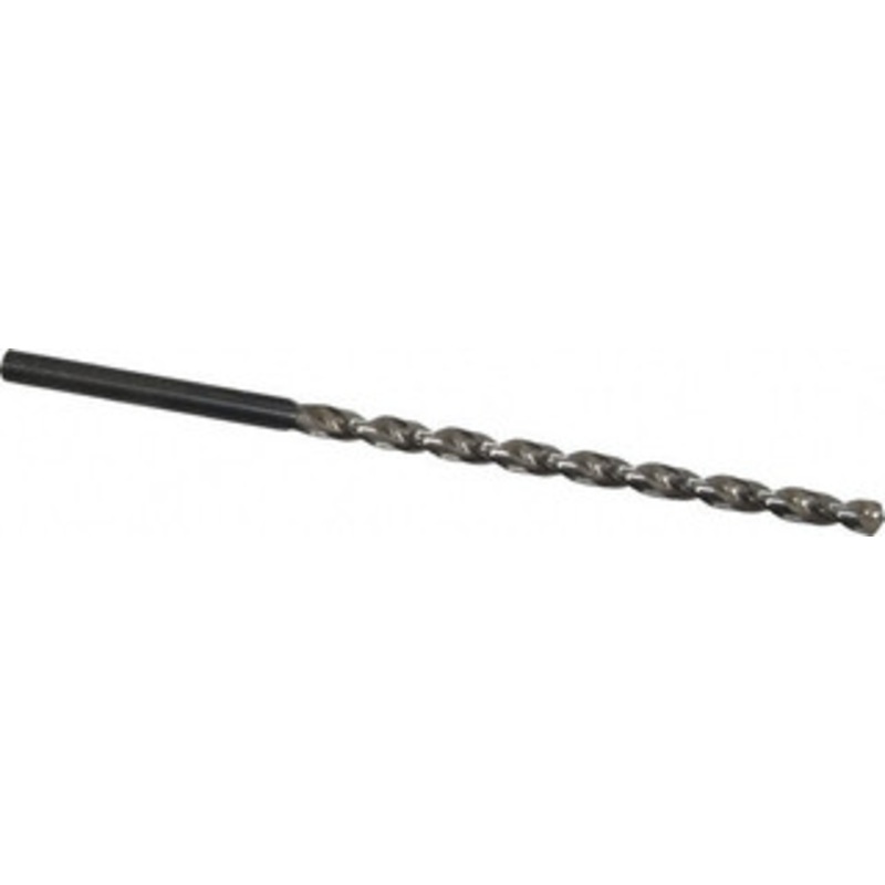 Guhring #8 130 Parabolic Flute Cobalt Taper Length Drill Bit Bright Finish, 3-7/16 Flute Length, 5-3/16 OAL, Standard Point, Straight Shank, Series 336 9003360050600 – 85768083